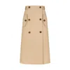 Saintby Anna Baj Women's Neutrals Midi Cotton Skirt Parma In Beige