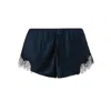 Sainted Sisters Women's Blue  Scarlett French Knicker Navy In Blue
