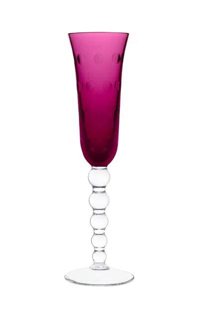 Saint-louis - Bubbles Amethyst Champagne Flute - Pink