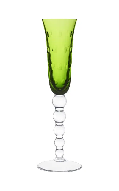 Saint-louis - Bubbles Champagne Flute - Green