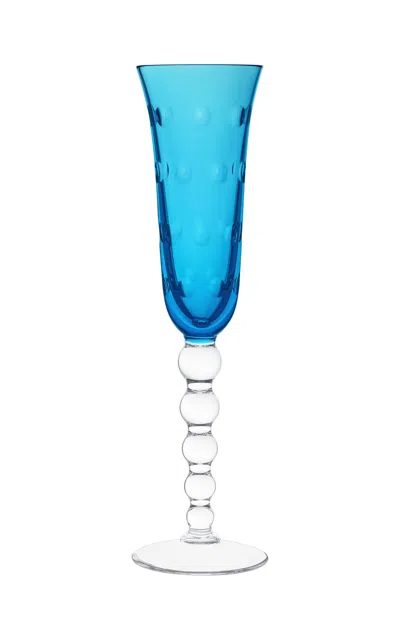 Saint-louis - Bubbles Champagne Flute - Turquoise