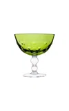 Saint-louis - Bubbles Footed Cup - Green In Green