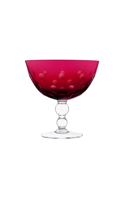 Saint-louis - Bubbles Footed Cup - Red