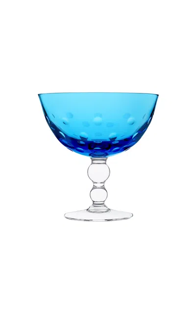 Saint-louis - Bubbles Footed Cup - Turquoise