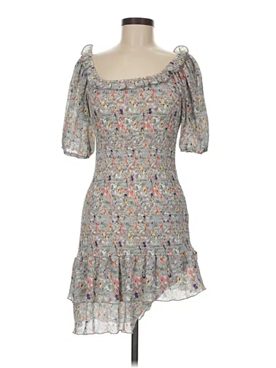 Pre-owned Saints & Hearts Cocktail Dress In Gray