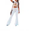 Saints & Hearts Fresh And Flared Jean In White In White