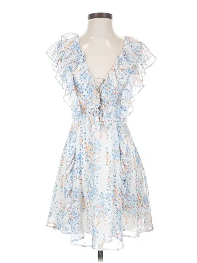 Pre-owned Saints + Secrets Casual Dress In Blue