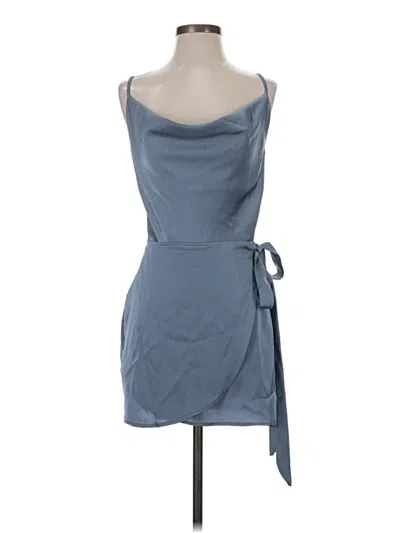 Pre-owned Saints + Secrets Cocktail Dress In Blue