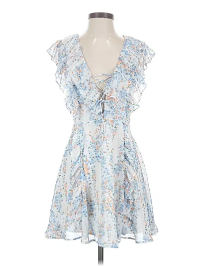 Pre-owned Saints + Secrets Cocktail Dress In Blue