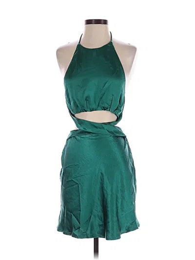 Pre-owned Saints + Secrets Cocktail Dress In Green