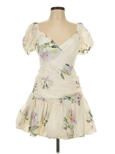 Pre-owned Saints + Secrets Cocktail Dress In Ivory