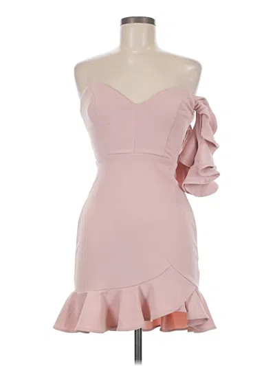 Pre-owned Saints + Secrets Cocktail Dress In Pink