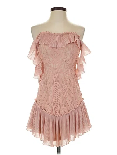 Pre-owned Saints + Secrets Cocktail Dress In Pink