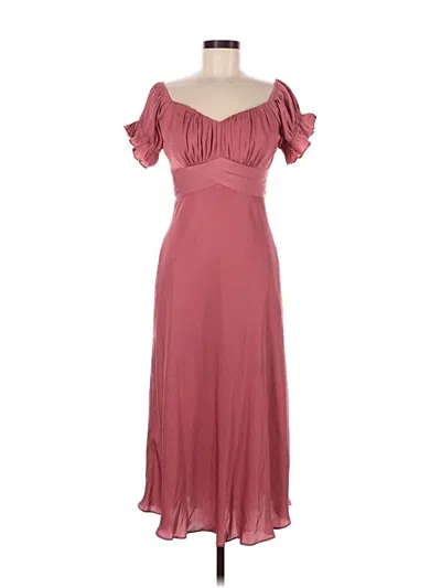 Pre-owned Saints + Secrets Cocktail Dress In Pink