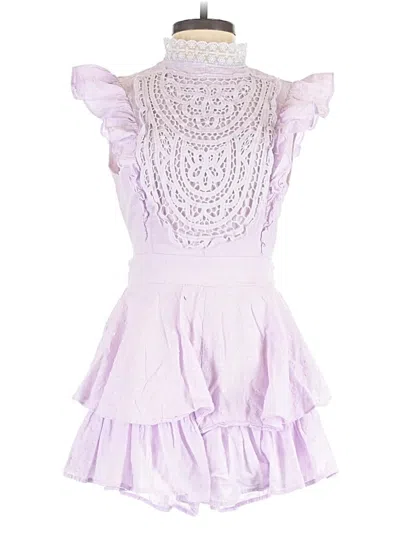 Pre-owned Saints + Secrets Cocktail Dress In Purple