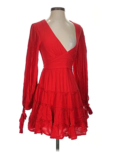 Pre-owned Saints + Secrets Cocktail Dress In Red