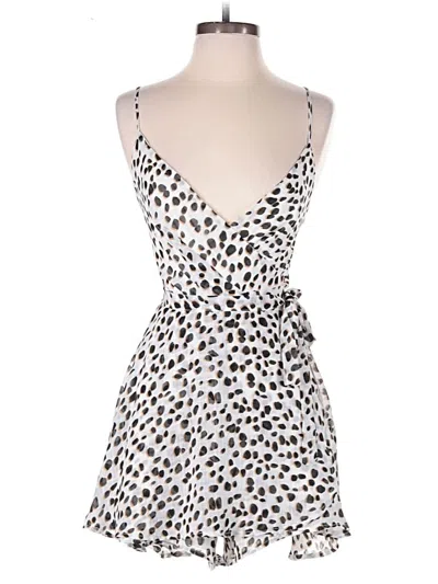 Pre-owned Saints + Secrets Cocktail Dress In White