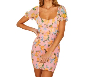 Saints + Secrets Floral Empire Waist Dress In Multi