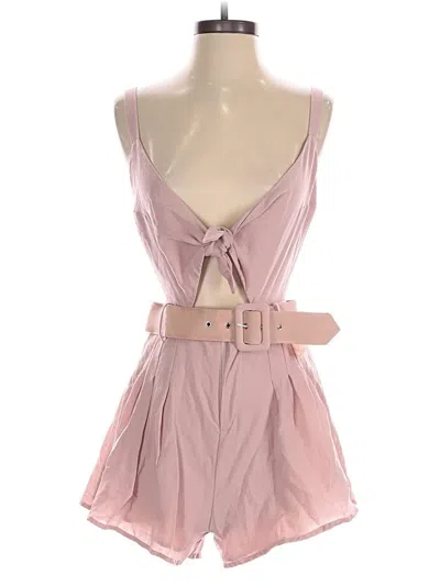 Pre-owned Saints + Secrets Romper In Pink