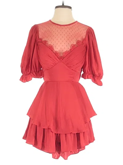 Pre-owned Saints + Secrets Romper In Red