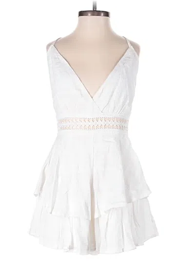 Pre-owned Saints + Secrets Romper In White