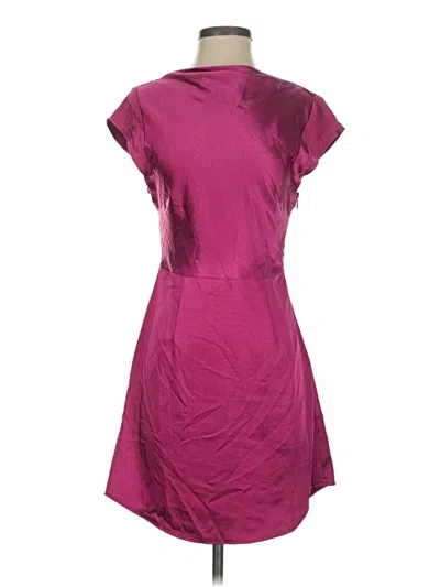 Pre-owned Saints + Secrets Short Sleeve Top Burgundy Cowl Neck Tops