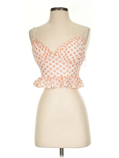 Pre-owned Saints + Secrets Sleeveless Blouse In Orange