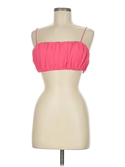 Pre-owned Saints + Secrets Tank Top Pink Strapless Neckline Tops