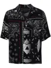 SAINTS STUDIO BANDANA-PRINT SHIRT