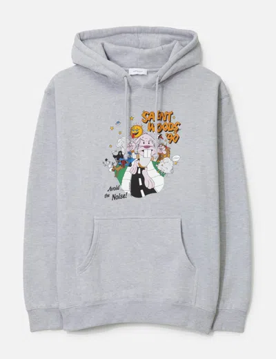 Saintwoods Avoid The Noise! Hoodie In Gray