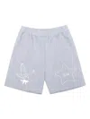 Saintwoods Eagle-motif Track Shorts In Blue