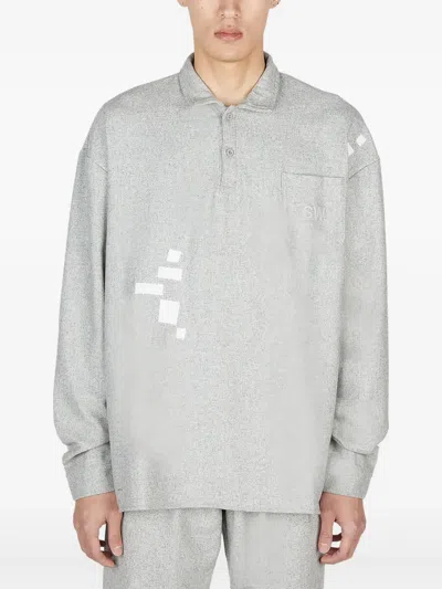 Saintwoods Logo-embroidered Polo Shirt In Gray