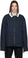 Saintwoods Navy Ricky Jacket In Navy