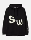 Saintwoods Puffed Logo Hoodie In Black