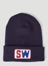 Saintwoods Sw Beanie Hat In Navy