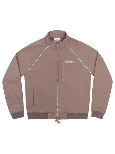 Saintwoods Sw Tracksuit Top In Brown