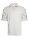 Saintwoods Terry-cloth Polo Shirt In Gray