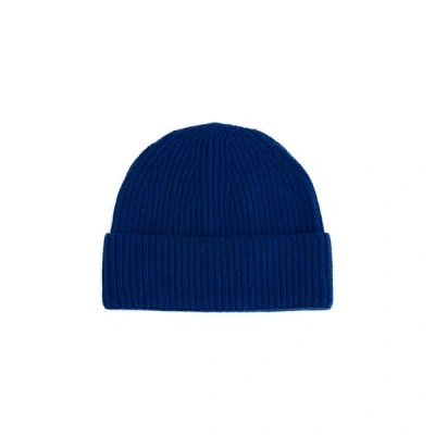 Saison 1865 Merino Wool Beanie In Blue