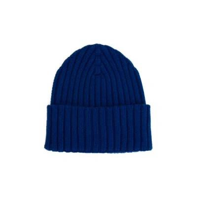 Saison 1865 Merino Wool Beanie In Blue