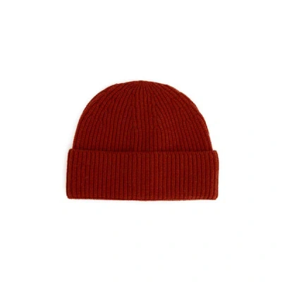 Saison 1865 Merino Wool Beanie In Orange