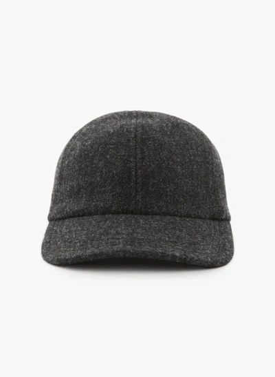 Saison 1865 Casquette En Laine Mélangée In Gray
