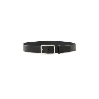 Saison 1865 Ceinture Fasic En Cuir D'agneau In Noir