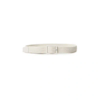 Saison 1865 Ceinture Tressée In Blanc