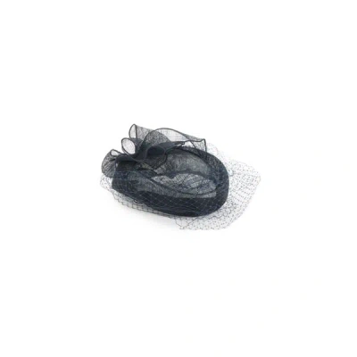 Saison 1865 Natural Fibre Fascinator In Black