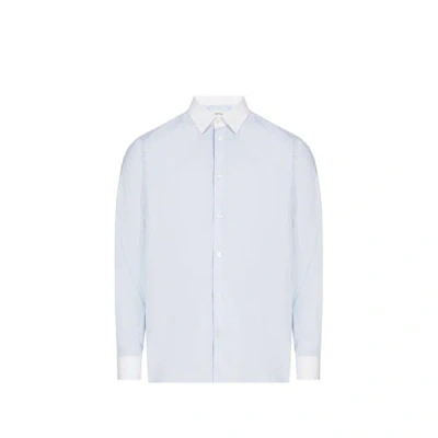 Saison 1865 Chemise À Rayures En Coton In Blue