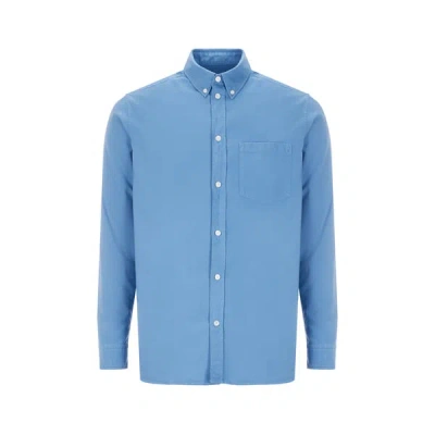 Saison 1865 Amen Cotton Shirt In Blue