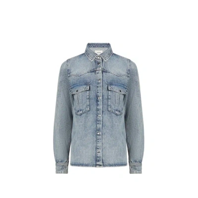 Saison 1865 Chemise En Coton Vudy In Blue