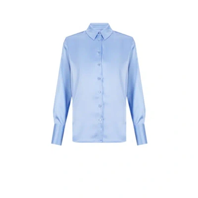 Saison 1865 Satin Shirt In Blue