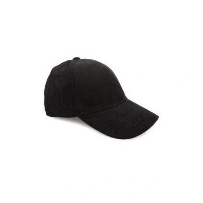 Saison 1865 Corduroy Baseball Cap In Black