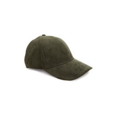Saison 1865 Corduroy Baseball Cap In Green